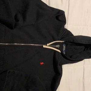 Black Polo zipped hoodie